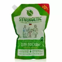 SYNERGETIC ДОЙ-ПАК Средство для мытья посуды и детских игрушек с ароматом Яблока биоразлагаемое, 750 мл. в магазине yu39.ru