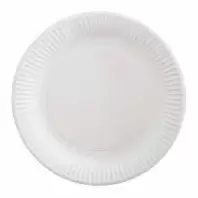 Тарелка круглая, картон, белая, d=180 мм, 50 шт. в магазине yu39.ru