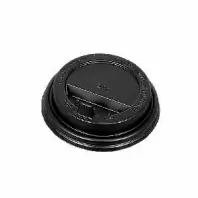 Крышка для стаканов черная с клапаном РР, d=80 мм, 100 шт. в магазине yu39.ru
