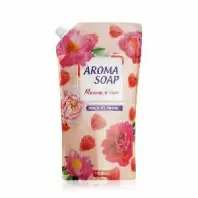 Мыло для рук Aroma soap жидкое, Малина и Пион, дой-пак 1000 мл