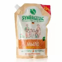 SYNERGETIC ДОЙ-ПАК Мыло жидкое для мытья рук и тела с ароматом Миндальное молочко биоразлагаемое, 750 мл.