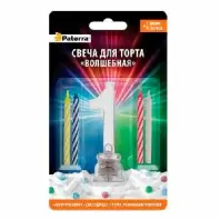 Свеча LED для торта Paterra Волшебная цифра 1 в магазине yu39.ru