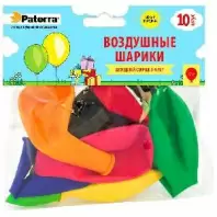 Шарики воздушные Paterra без рисунка, 10 шт. в магазине yu39.ru