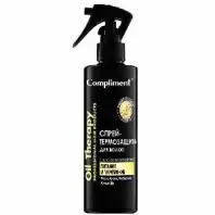 Спрей-термозащита для волос c эффектом антистатика Compliment Oil Therapy Питание и укрепление, 200 мл