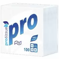 Салфетки бумажные PROtissue Premium однослойные 24 х 24 см., 1 сл., 100 шт. в магазине yu39.ru