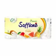 Туалетная бумага Soffione Premio Энергия фруктов, 3сл., 8 рул., белая в магазине yu39.ru