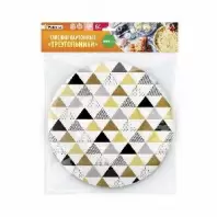 Тарелки картонные Paterra Треугольники, 230 мм., 6 шт. в магазине yu39.ru