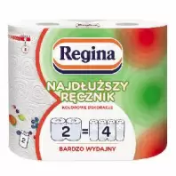 Бумажное полотенце Regina 2=4 Decor c рисунком, 2 рул. в магазине yu39.ru