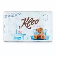 Туалетная бумага Kleo Ultra, 6 рул., 3 сл., белая в магазине yu39.ru