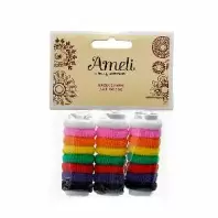 Резинки для волос Ameli столбик, набор 24 шт.