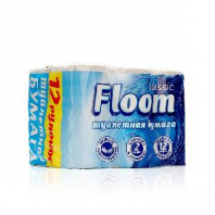 Туалетная бумага Floom, 2 сл., 12 рул. в магазине yu39.ru