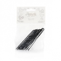 Шпильки для волос Ameli чёрные, 8 см., набор 20 шт.
