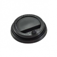 Крышка для стаканов d=90 мм. черная с клапаном в магазине yu39.ru