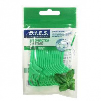 Зубочистки D.I.E.S. с нитью, вкус мяты, 15 шт. в магазине yu39.ru