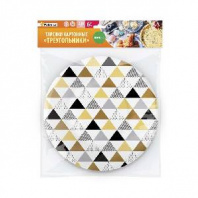 Тарелки картонные Paterra Треугольники, 230 мм., 6 шт. в магазине yu39.ru